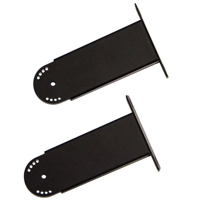 Bromic short mounting bracket set for Tungsten electric heaters, black