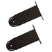 Bromic short mounting bracket set for Tungsten electric heaters, black