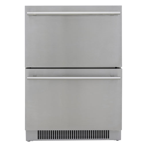 Blaze 23.5-inch outdoor double drawer refrigerator, studio, front