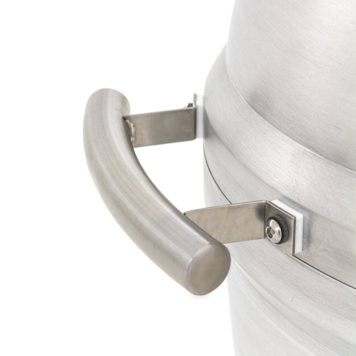 Blaze 20-inch cast aluminum kamado grill, handle detail