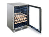 Blaze 24" Outdoor Beverage Cooler - studio angle, door open