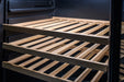 Blaze 24" Outdoor Beverage Cooler - bamboo wine shelving