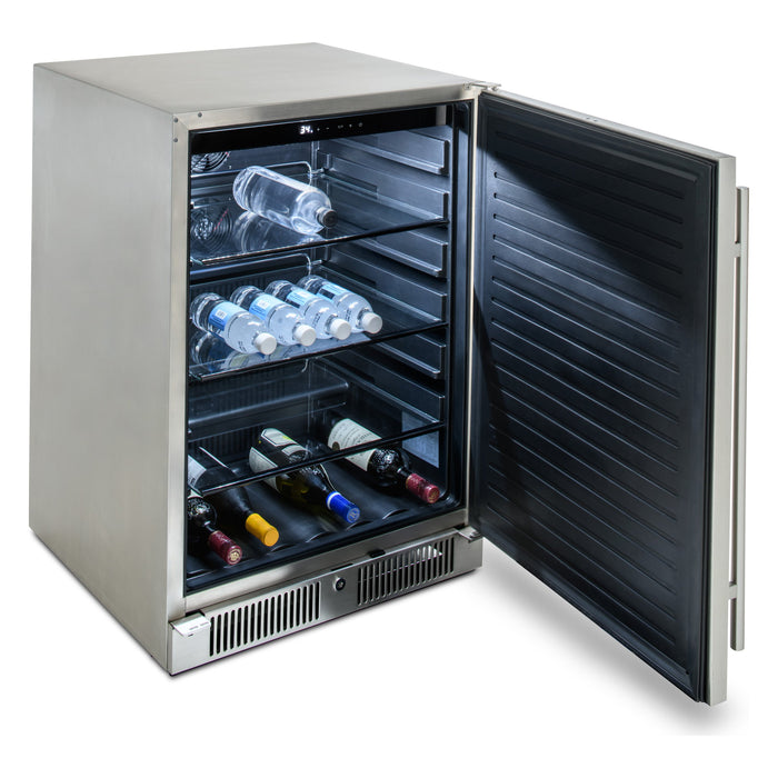 Blaze 24-inch 5.5 cu. ft. outdoor refrigerator, stocked with drinks
