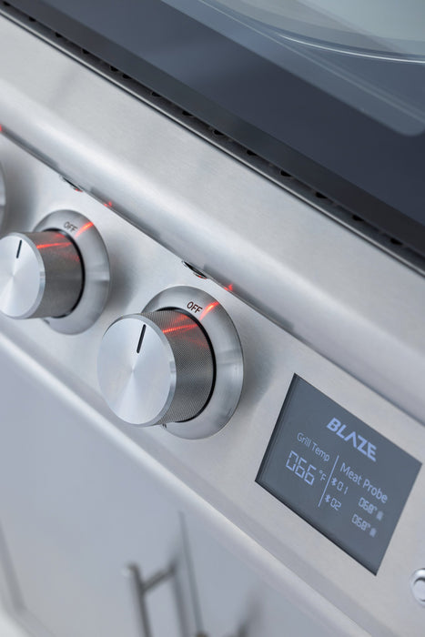 Blaze 26" Built-In Outdoor Pizza Oven - digital temperature display