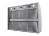 Blaze 48" Outdoor Vent Hood - underside angle: baffles and lights