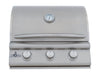 Blaze BCM 25" 3-Burner Built-In Gas Grill - studio front view, hood closed