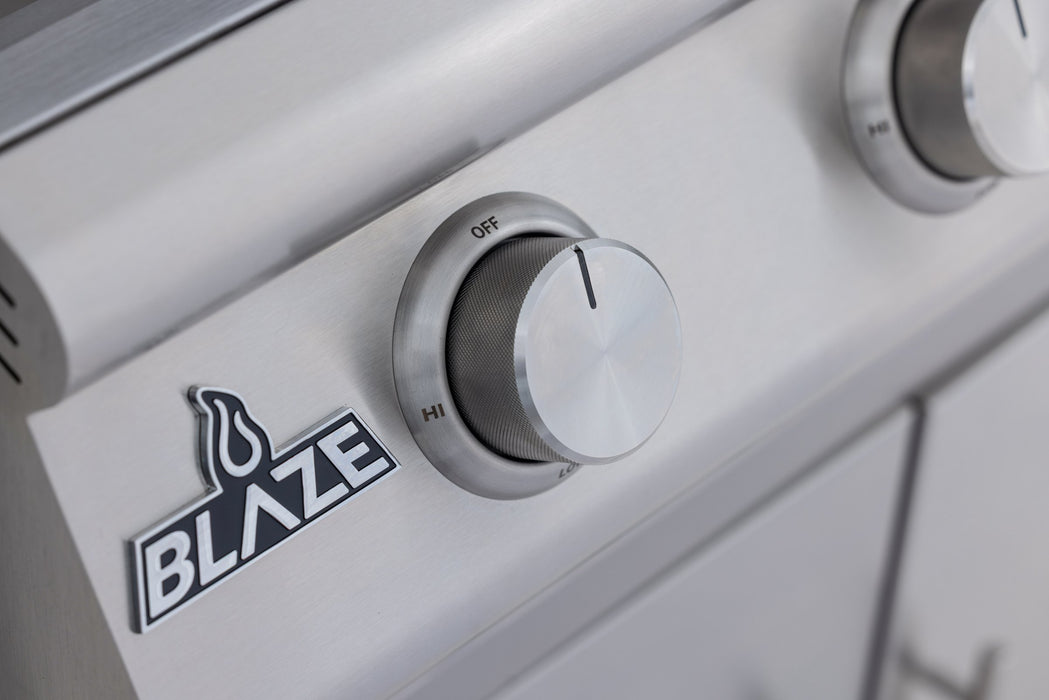 Blaze BCM 25" 3-Burner Built-In Gas Grill - control knob detail