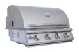 Blaze BCM 32" 4-Burner Built-In Gas Grill - studio angle, hood closed