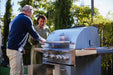 Blaze LTE PRO 32" Built-In Gas Grill - shown on its freestanding cart on the patio