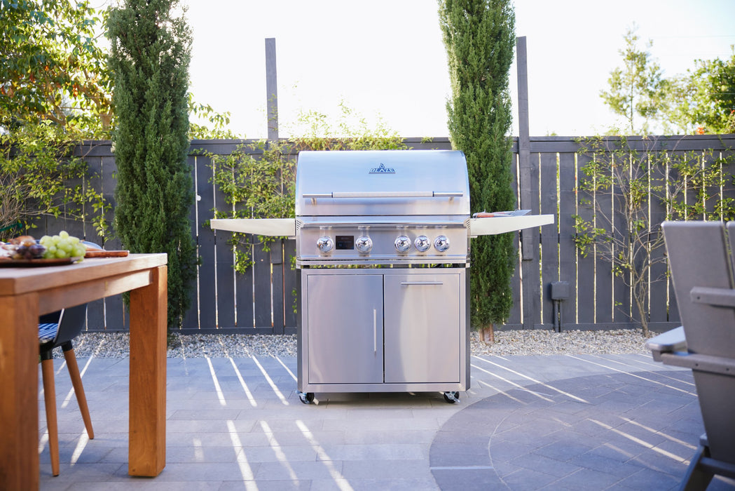 Blaze LTE PRO 32" Freestanding Gas Grill - on the patio