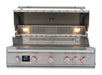 Blaze LTE PRO 40" Built-In Gas Grill - studio front view, hood open