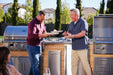 Blaze LTE PRO 40" Built-In Gas Grill - built into an outdoor kitchen, serving guests