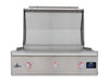 Blaze LTE PRO 40" Built-In Gas Griddle - studio front view, lid open