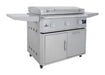Blaze LTE PRO 40" Freestanding Gas Griddle - studio angle on cart, lid closed