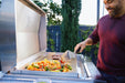 Blaze LTE PRO 40" Freestanding Gas Griddle - cooking vegetables and steak