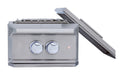 Blaze LTE PRO Built-In Power Burner - studio angle, cover open