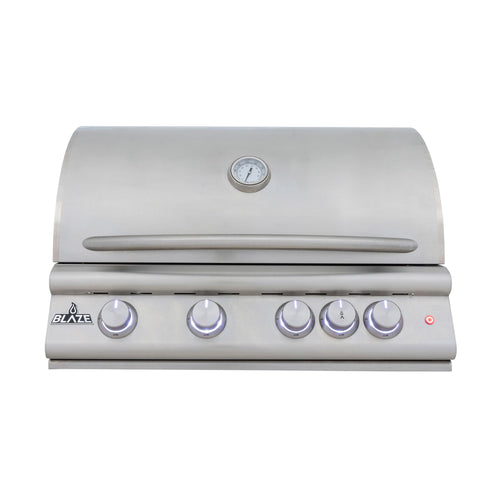 Blaze Premium LTE+ 32-Inch 4-Burner Built-In Gas Grill W/ Rear Infrared Burner & Lift-Assist Hood - BLZ-4LTE3-NG/LP