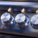Blaze Premium LTE+ 32" built-in gas grill, control knobs close-up