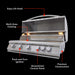 Blaze Premium LTE+ 40" gas grill on cart, features: easy-lift hood, multi-zone cooking, push-and-turn ignition