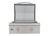 Blaze LTE+ 30" Built-In Gas Griddle - studio front view, lid open