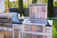 Blaze LTE+ 30" Built-In Gas Griddle - built into an outdoor kitchen next to an LTE+ grill (sold separately)