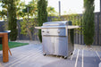 Blaze LTE+ 30" Freestanding Gas Griddle - on its cart on the patio