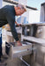 Blaze LTE+ 30" Freestanding Gas Griddle - shown built into an outdoor kitchen with a storage drawer (sold separately)