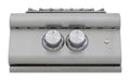 Blaze LTE+ Built-In Power Burner - studio front view, illuminated knobs