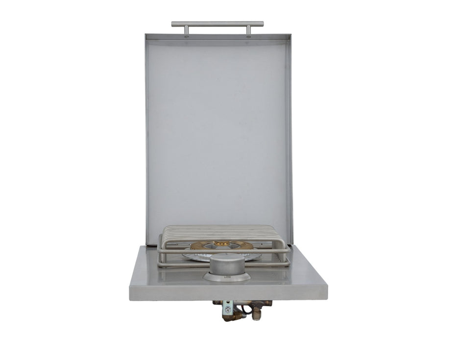 Blaze LTE+ Built-In Single Side Burner - studio view, cover open