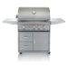 Blaze Professional LUX 34-inch gas grill on cart, studio, front, lid closed