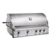 Blaze Professional LUX 44-inch built-in gas grill, studio, angle, lid closed