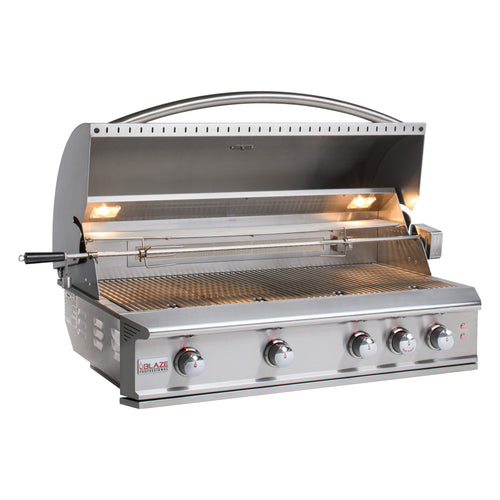 Blaze Professional LUX 44-Inch 4-Burner Built-In Gas Grill with Rear Infrared Burner (BLZ-4PRO-LP/NG)