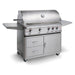 Blaze Professional LUX 44-inch gas grill on cart, studio, angle, lid closed