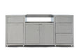 Blaze 6 ft stainless steel outdoor kitchen island, grill not included, studio front