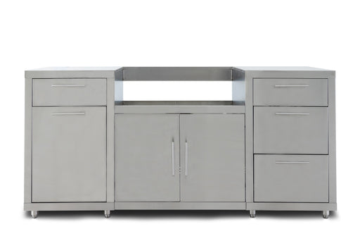 Blaze 6 ft stainless steel outdoor kitchen island, grill not included, studio front