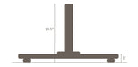Galtech steel plate umbrella base dimensions: 13.5 in tube, 1 in plate height