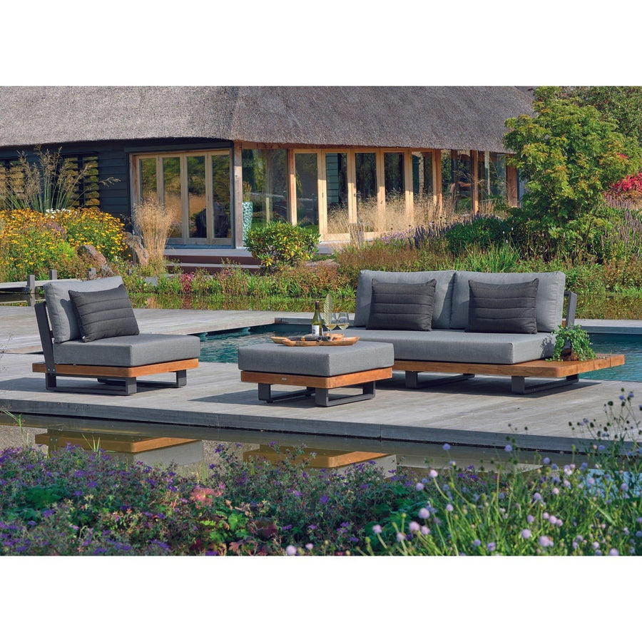 Fitz Roy Teak Ottoman