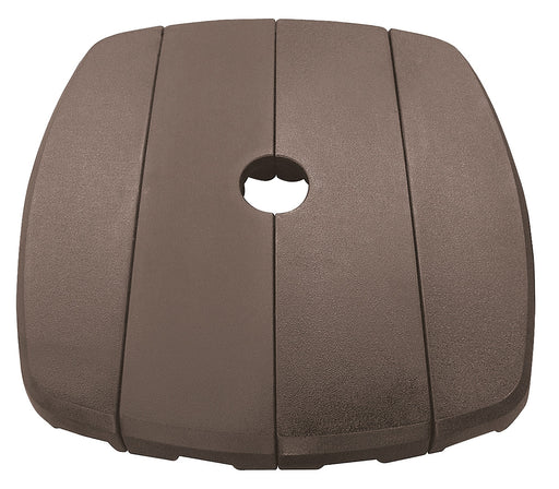 Simply Shade Bermuda four-section resin cantilever base in bronze