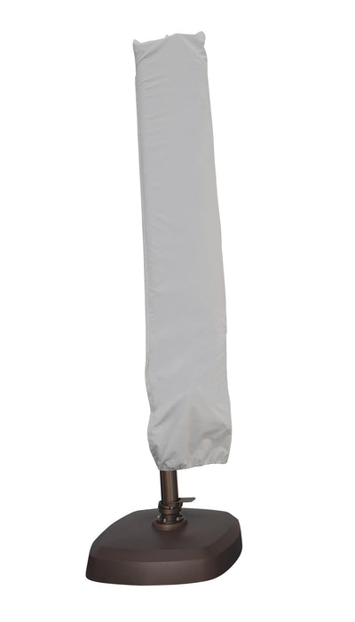 Simply Shade protective cover on a closed cantilever umbrella