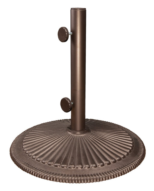 Simply Shade Coral 50 lb cast iron umbrella base in bronze