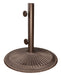 Simply Shade Coral 50 lb cast iron umbrella base in bronze
