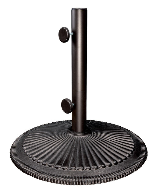 Simply Shade Coral 50 lb cast iron umbrella base in black