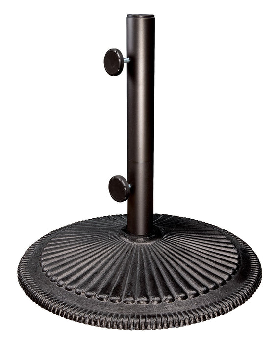 Simply Shade Coral 50 lb cast iron umbrella base in black