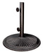 Simply Shade Coral 50 lb cast iron umbrella base in black