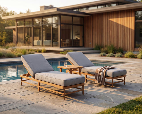 Woodard Brit Chaise Lounge Set of 2