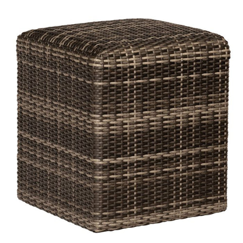 Woodard Genie Reticulated Cube in Charcoal Gray