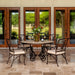 OW Lee San Cristobal dining set on a patio