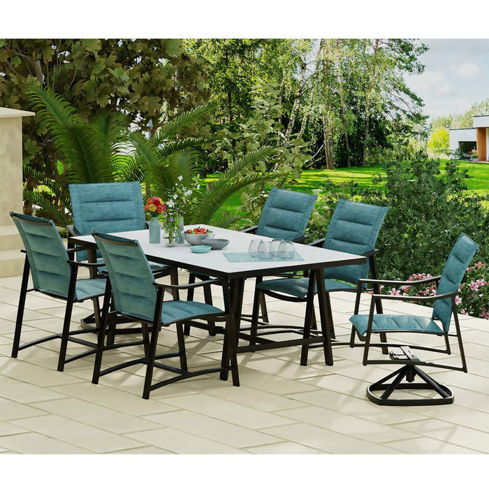 OW Lee Avana dining set on a patio
