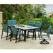 OW Lee Avana dining set on a patio