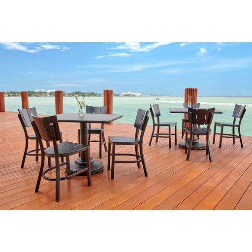Telescope Casual Avant dining set on a patio